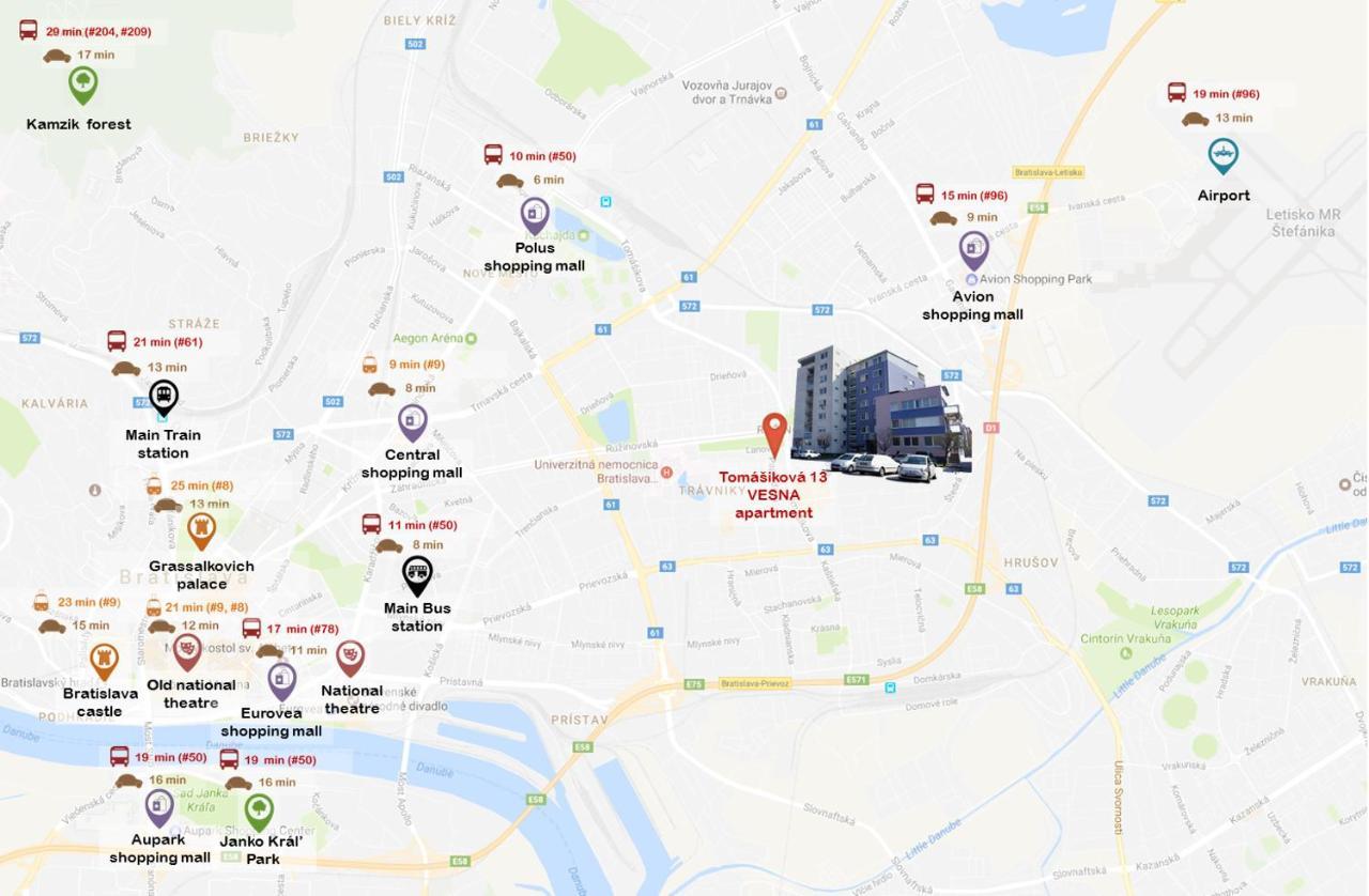 Vesna Convenient Apartment براتسيلافا المظهر الخارجي الصورة